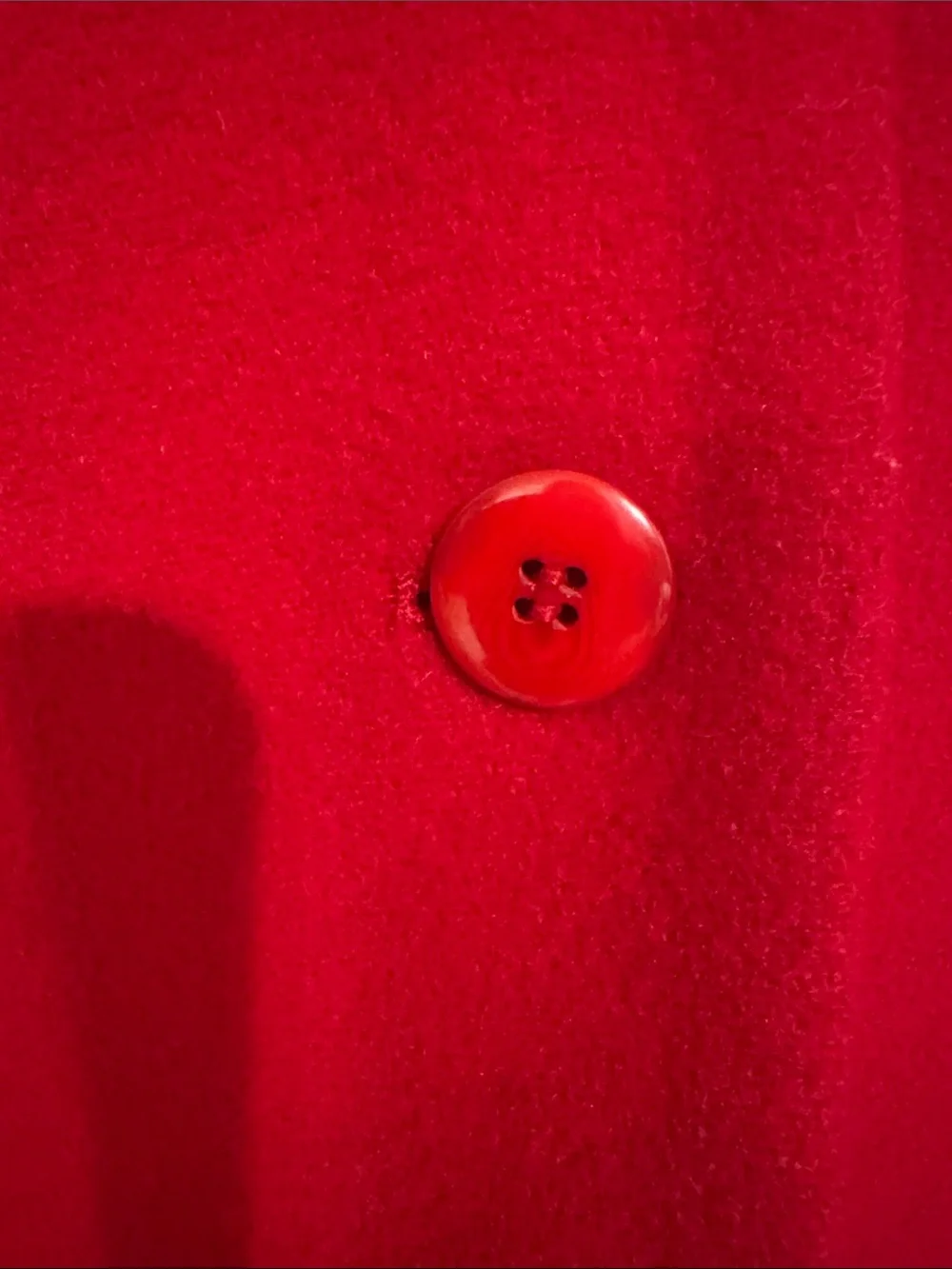 Women's Red Tailored Button-Front Blazer